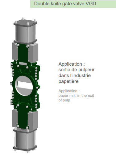 Double knife gate valve VGD